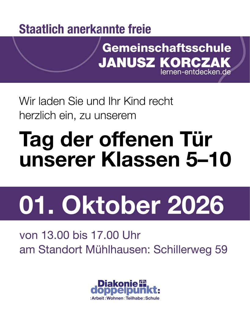 Herzliche Einladung zum Tag der offenen Tür